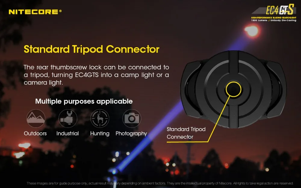 NITECORE EC4GTS ручной фонарь SMO CREE XHP35 HD светодиодный Макс 1800 люмен белый свет 39220 cd луч бросок 396 м уличный фонарик
