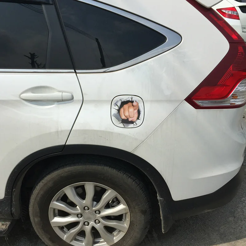 1 шт. SEEYULE Новый палец кулак точка у вас узор 3D наклейки для автомобиля забавные