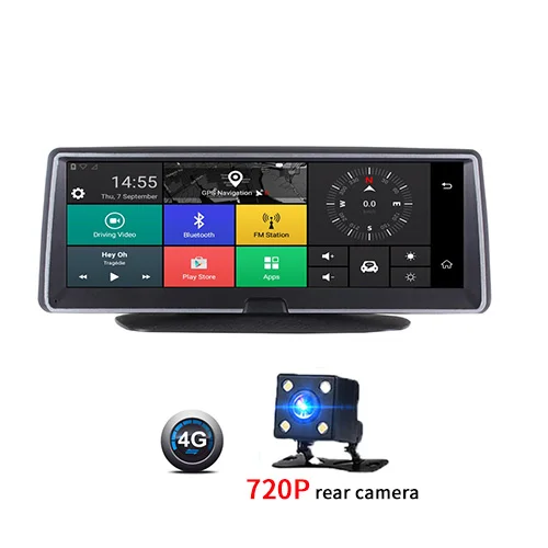 4G 720P ANSTAR 4G Зеркало DVR Android 8 ''сенсорный экран Авто тире камера wifi ADAS Анти радар Автомобильный видеорегистратор gps навигация автомобильный видеорегистратор - Название цвета: 4G 720P