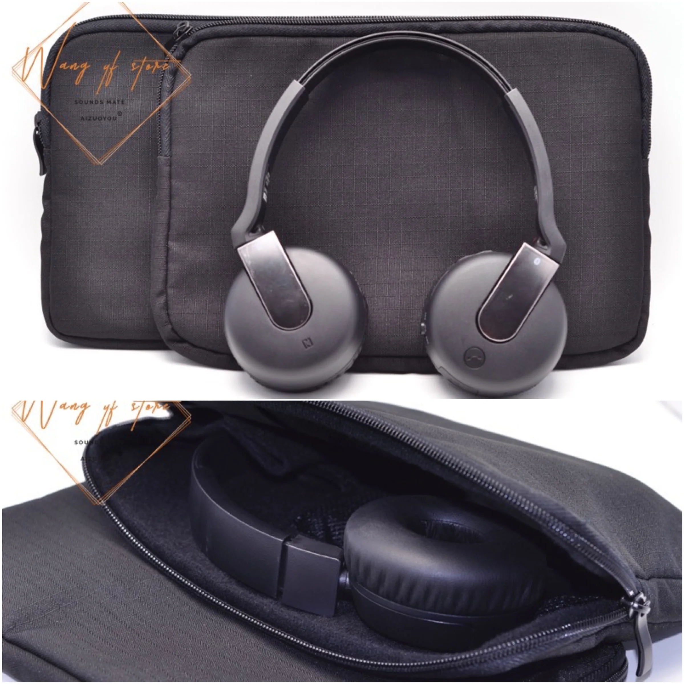 

Portable Carry Bag Case Envelop Box Pouch For Jabra Revo Wireless On Ear Headphone Headset