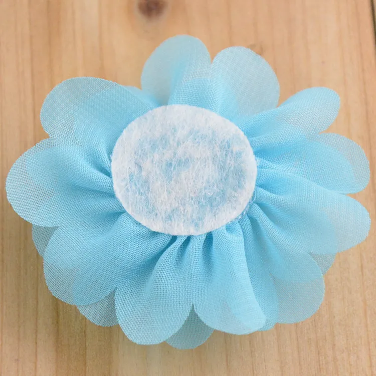 Nishine 300 шт./лот 2 &quotшифон лепестки цветы плоская задняя часть DIY заколки для волос