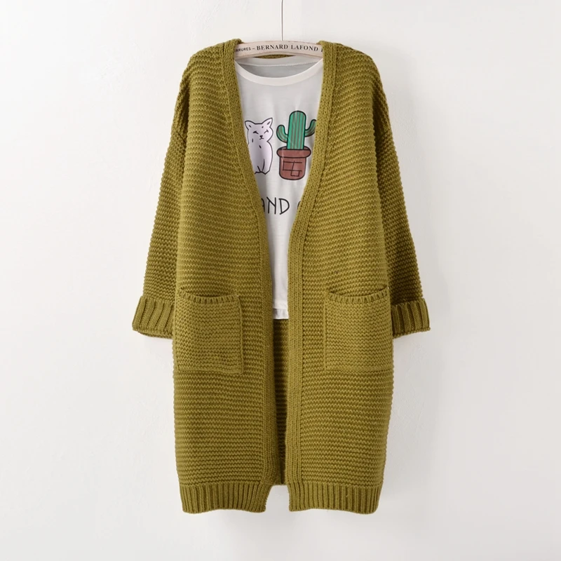 Fantasyone 2017 Осень Зима Кардиган Женщины свитер с v-образной горловиной Повседневная