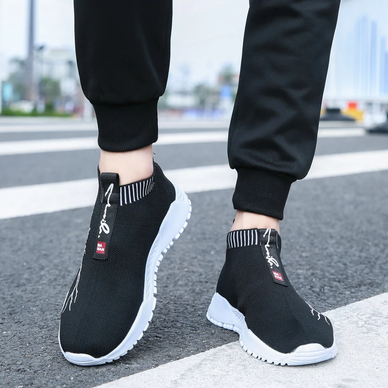Мужская обувь для взрослых Chaussures Hommes дышащая Повседневное пара носки удобные