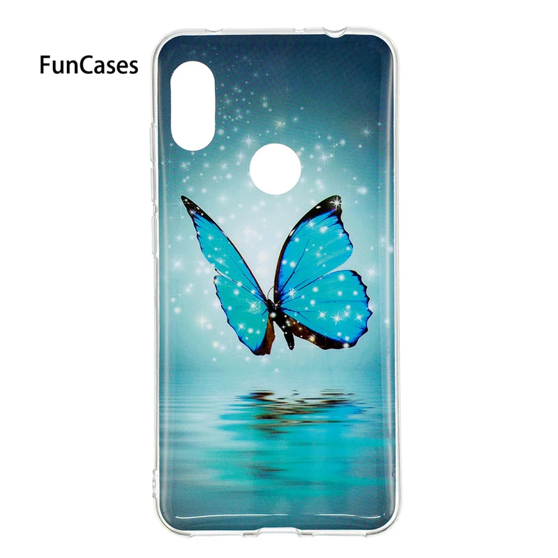 Redmi Note 6 светящийся чехол на СПС Coque Xiaomi Чехол Сова единорог мультфильм Fundas для Note6