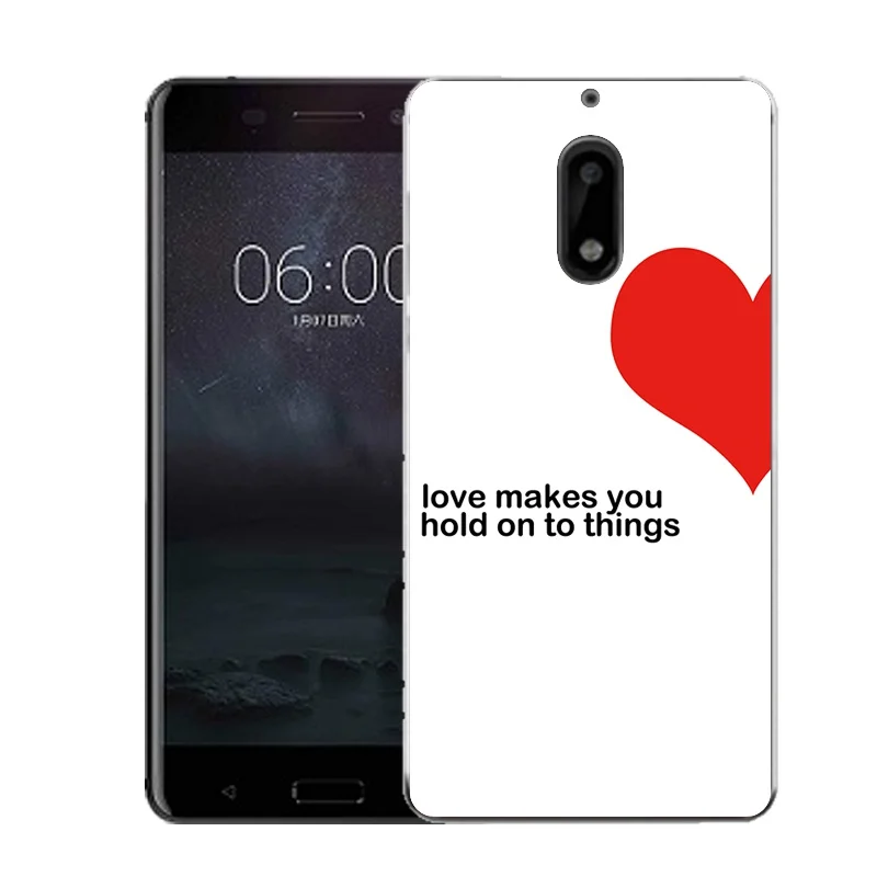 Qmswei Мягкий ТПУ чехол для телефона nokia3 nokia5 nokia6 nokia8 N540 N535 clearcouple сердце umbrellasilicone