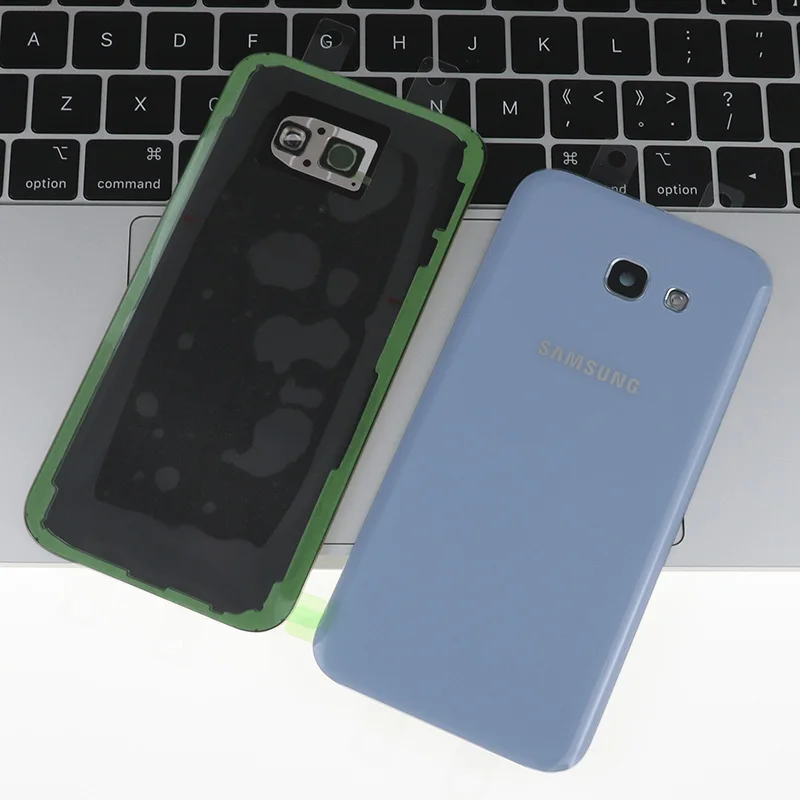 samsung Galaxy A5 A520, задняя крышка корпуса, чехол, стекло, задняя крышка батареи, Замена для samsung Galaxy A520F - Цвет: A520 Light Blue