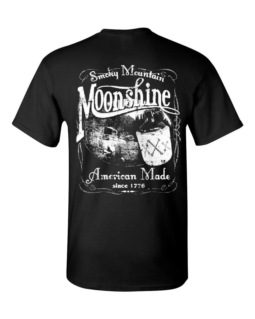 Футболка Smoky Mountain Moonshine классная футболка с виски из Теннесси Повседневная для