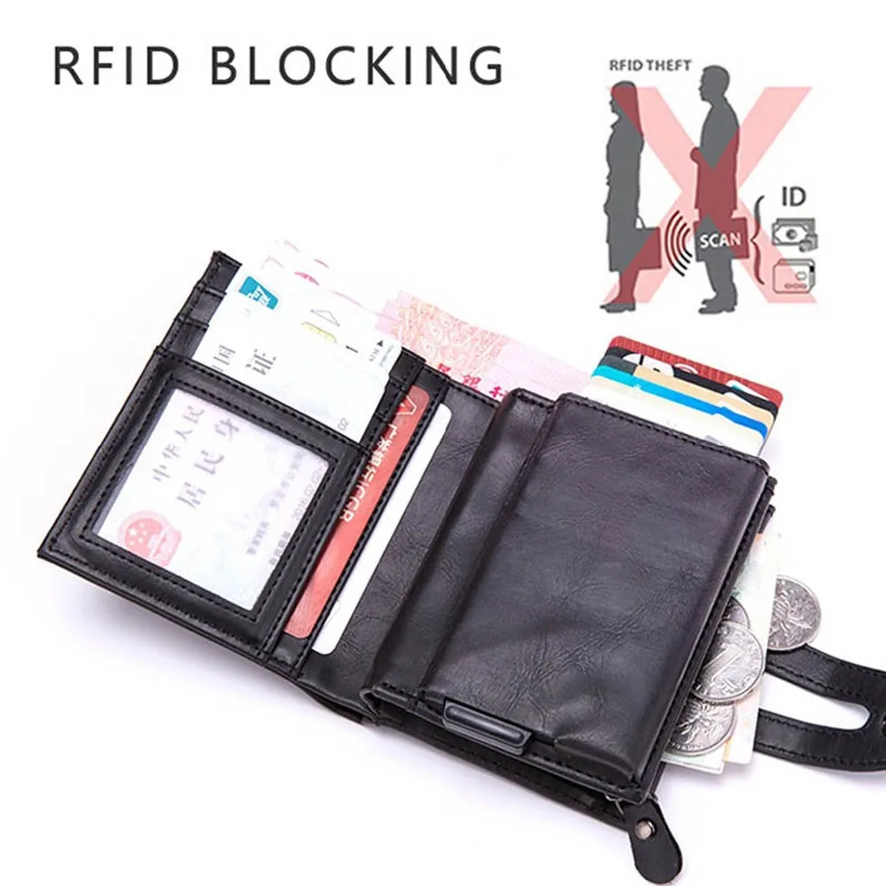 Мужской металлический держатель для Карт RFID из алюминиевого сплава кредитных