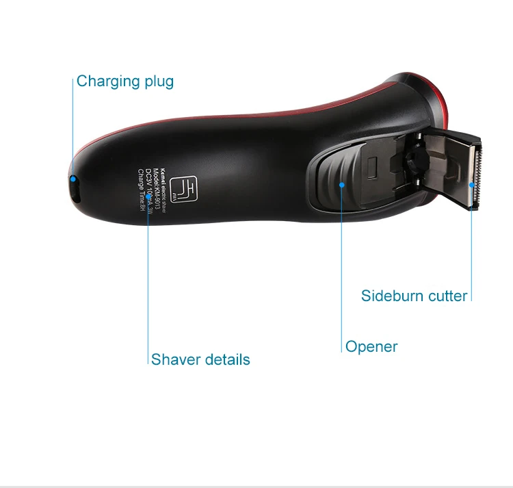 Перезаряжаемые электробритва моющийся Триммер Barbeador уход за кожей лица Для