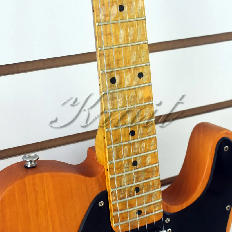 Тяжелая мощная электрогитара 6 струн Олдер дерево пламя клен шея и лад бесплатная