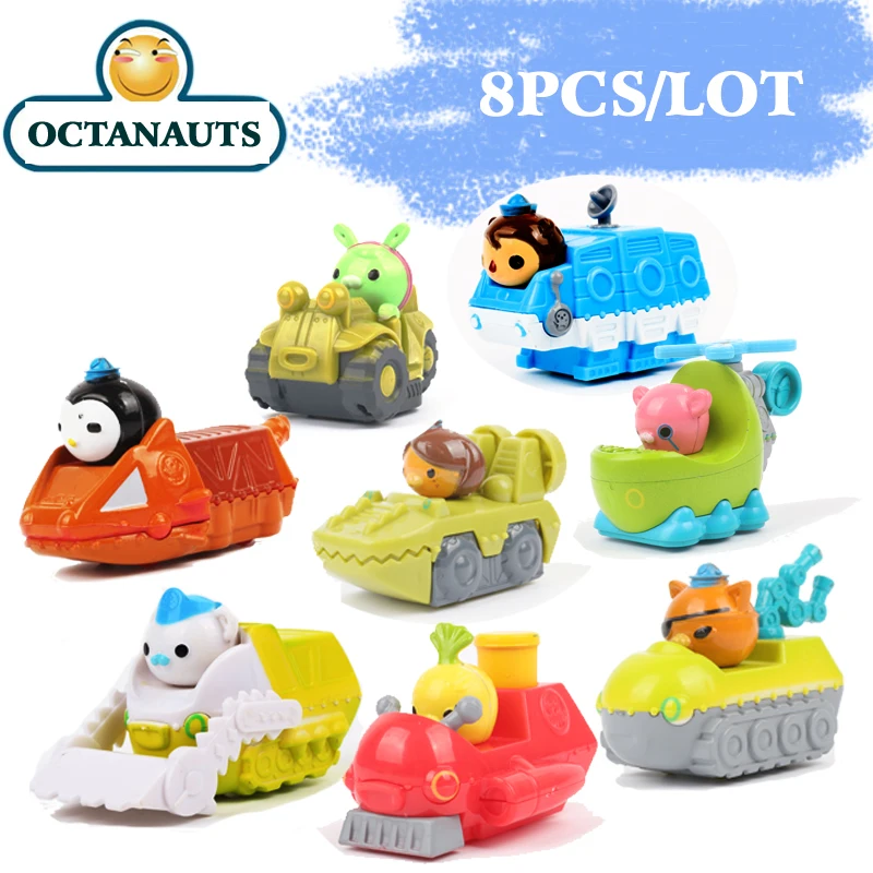 8 шт./лот Octonauts игрушки Мини Морская Лодка Корабль подводная лодка с октонавтами