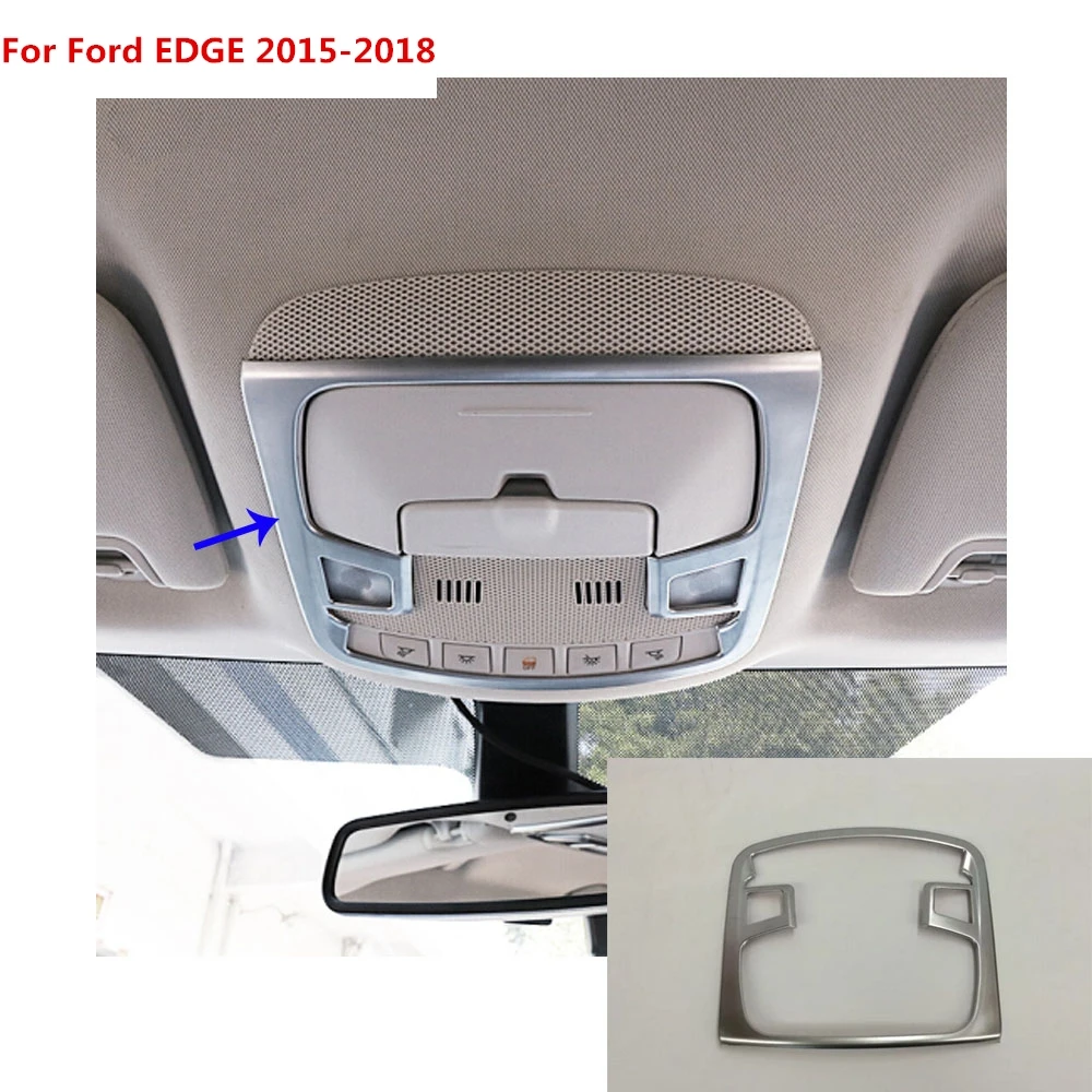 Для Ford EDGE 2015 2016 2017 2018 Автомобильная ABS Хромированная передняя головка для чтения