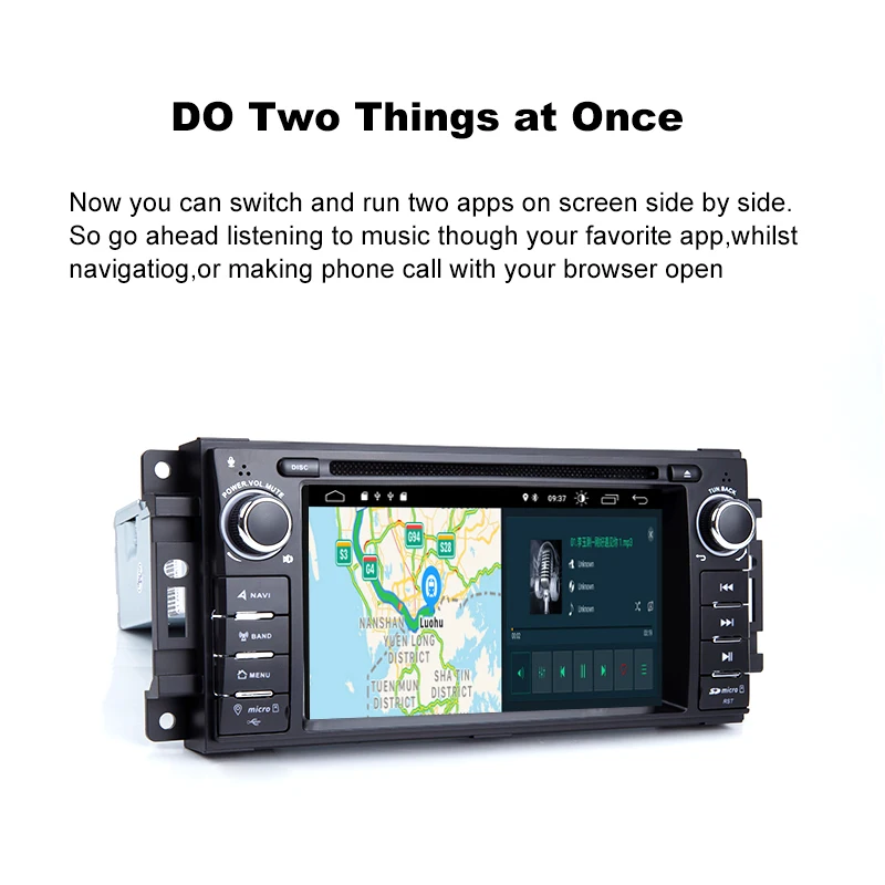 Xonrich AutoRadio1 Din Android 9 0 автомобильный dvd плеер для Chrysler 300c Jeep Compass/Dodge/ram/Grand Cherokee Wrangle gps