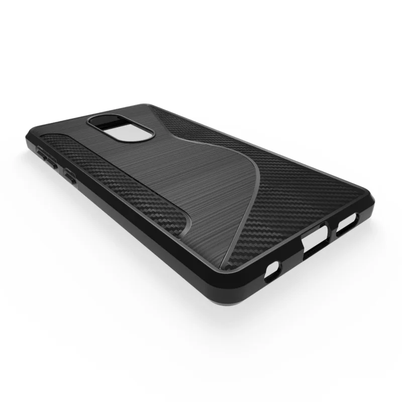 100pcs/lot.black transparent Anti-skid S Line TPU Gel Skin Case Cover For Nokia 7 free shipping by DHL |
