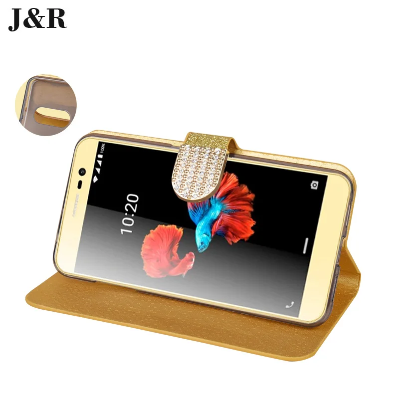 Горный хрусталь Крышка Для ZTE A910 Case Флип Роскошный Кожаный Чехол Blade BA910T Диаманта