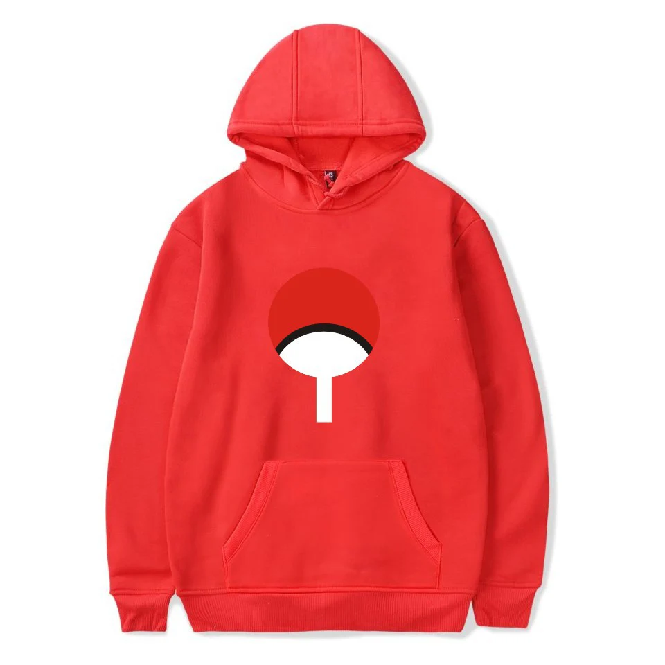 Red Аниме Наруто Толстовка Uchiha для мужчин женщин Kid Толстовка Косплей Костюм Наруто - Цвет: Red