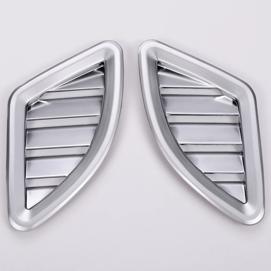 2 шт. ABS Матовый хром приборной панели Крышка вентиляционного отверстия