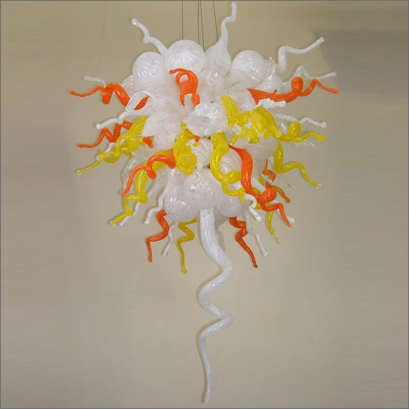 

Colorful Dale Chihuly Style Hand Blown Glass Chandeliers Art Design Frosted Blown Glass With 110v-240v LED Bulbs