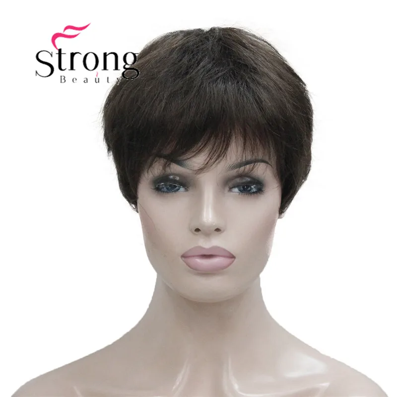 StrongBeauty синтетический маленький мононити Топ легкий светлый клубниковый коричневый, блонд смешанный блонд женский короткий парик