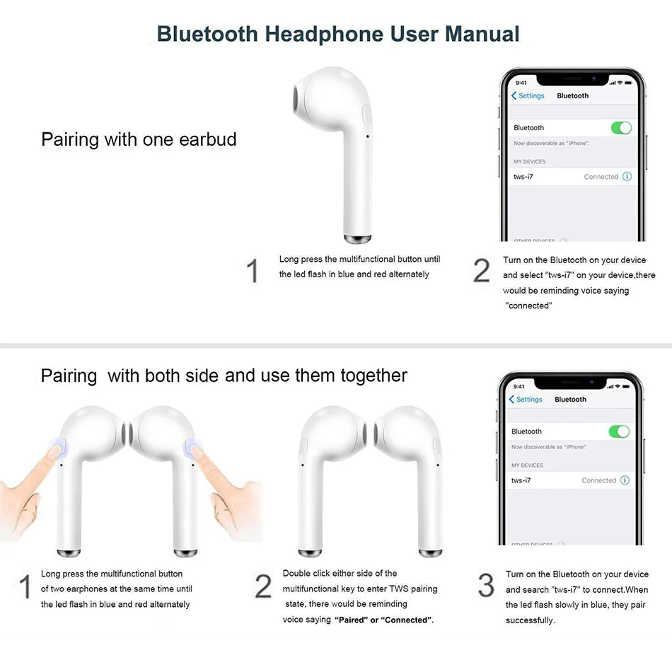 KEXU i7s TWS мини беспроводные Bluetooth стерео наушники вкладыши гарнитура с зарядным