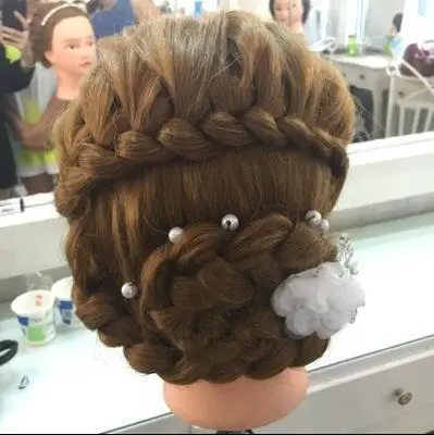 Парик манекен для парикмахеров парик блонд тренировок косметология|Манекены| |