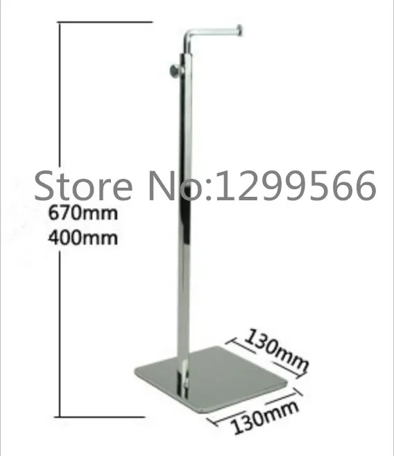 Модная Регулируемая хромированная сумка кошелек ожерелье дисплей подставка