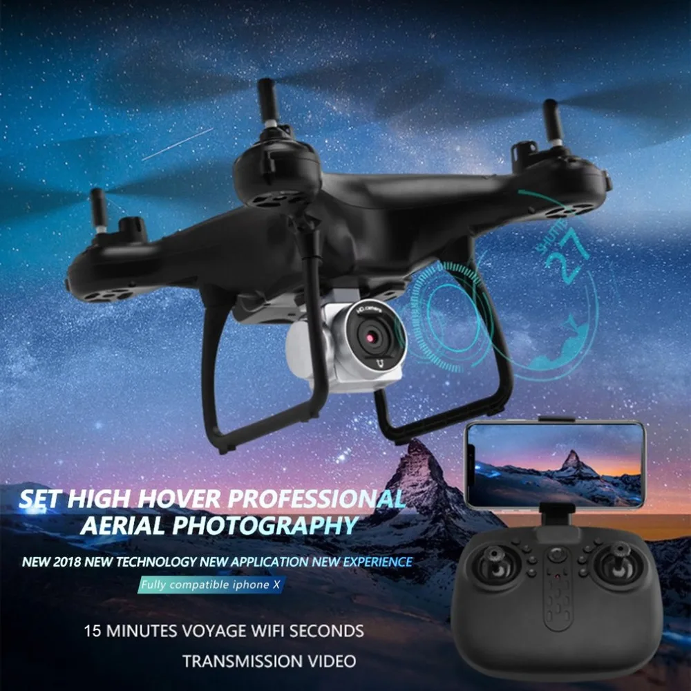 Utoghter 69601 Дрон с камерой 15 минут Летающий Безголовый режим WiFi FPV H/L скорость удержания высоты одноклавишный обратный Квадрокоптер