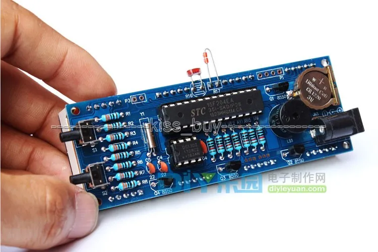 4 Bits Digital Tube DIY kit LED electronic clock microcontroller RED digital time thermometer | Электронные компоненты и
