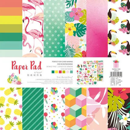 

NEW! ENO Greeting Animal Party Paper Pad Scrapbooking Paper Set Cardstock Background Papers Card Making Paper Craft