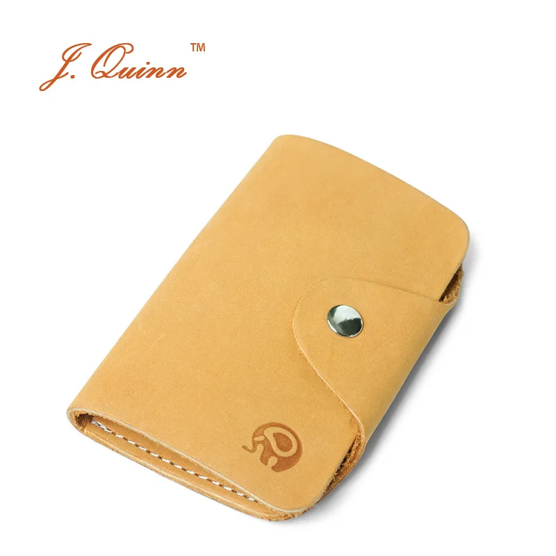 Простой кожаный ретро-кошелек J.Quinn в европейском стиле для ключей Оригинальный
