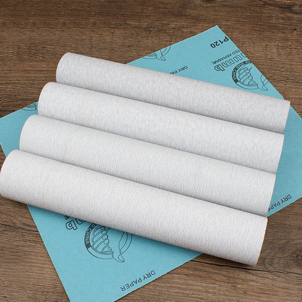 

120-1000# Dry Woodworking Rectangular Matte Paper Hand-Polished Furniture Wenwan White Dry Sandpaper