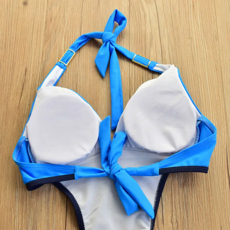 Холтер Средства ухода за кожей шеи бикини Монокини стринги Плавание костюм Для