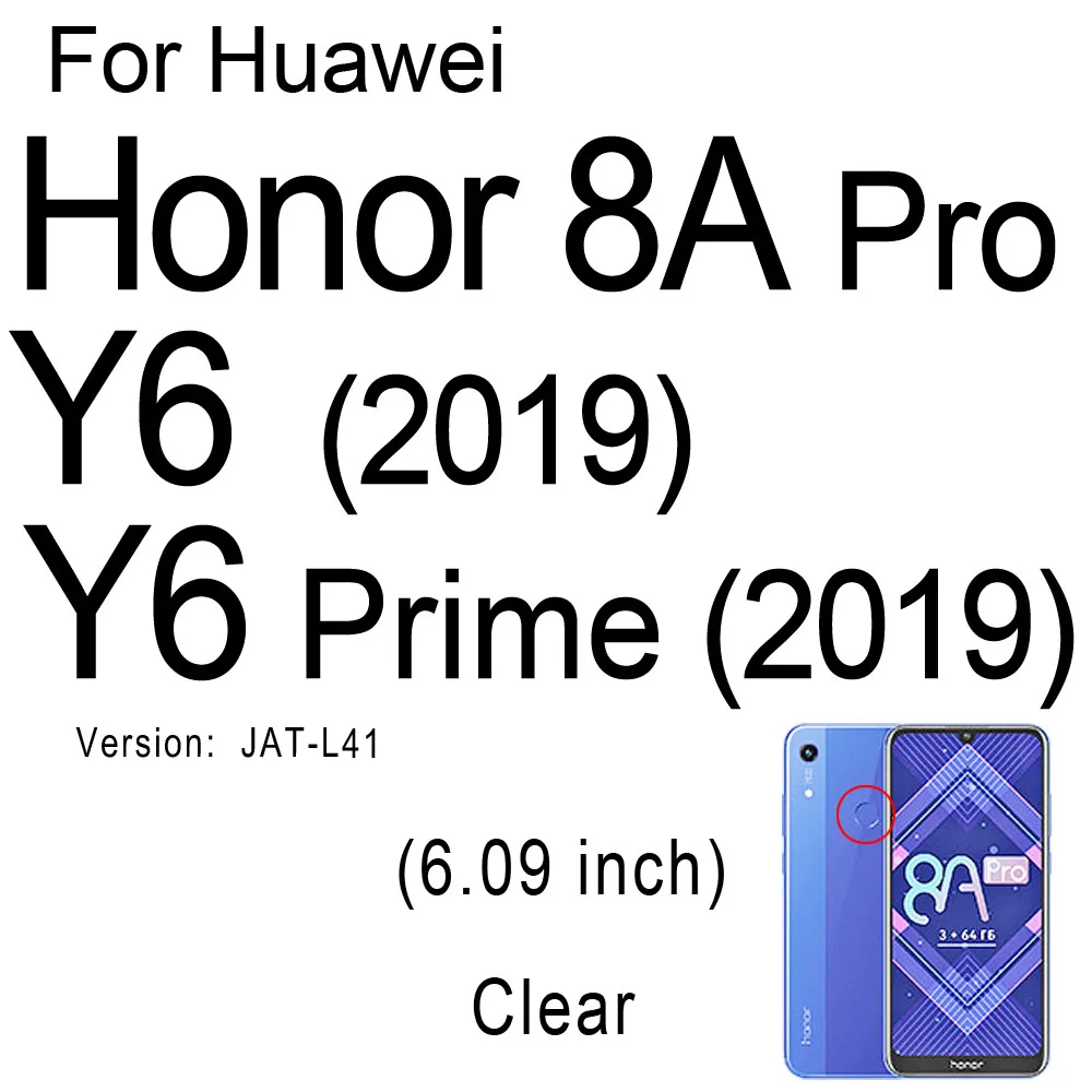 8A Pro Для huawei Honor 7A 8A Pro 8S 8C 8X Max 7C 7s Чехол прозрачный мягкий гелевый ТПУ силиконовый чехол для телефона AUM-AL00/AL20/Dua-L22 - Цвет: 8A Pro