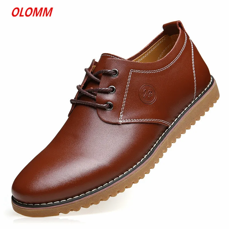 2020 Casual Shoes Men Fashion Handmade Vintage Luxury Brown Brand Male Genuine Leather Men's Leisure | Обувь