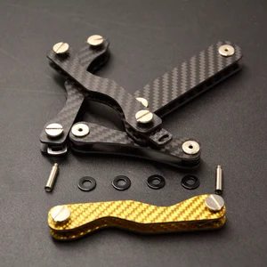 Смарт-органайзер для ключей из углеродного волокна, держатель ключей для автомобиля, брелок для ключей, ключница, карман, сумка для ключей, кошелек для ключей