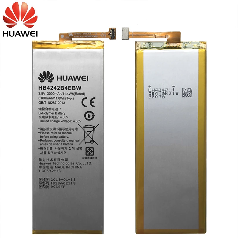 Huawei оригинальный телефон Батарея HB4242B4EBW для huawei honor 6 H60 L01 L02 L11 L04 4X Замена 3000