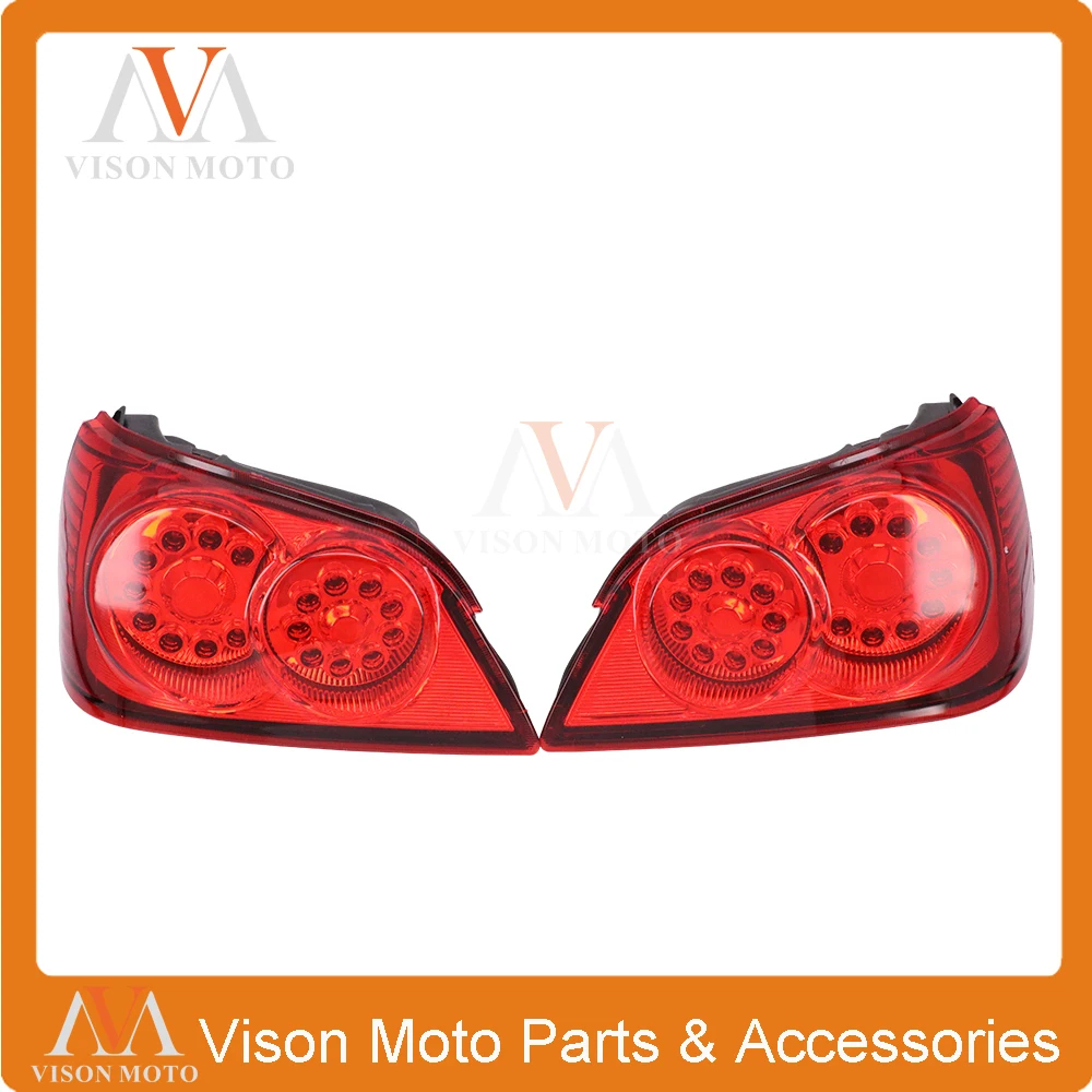 Мотоциклетные задние сигналы торможения Светодиодные интегрированные лампы для