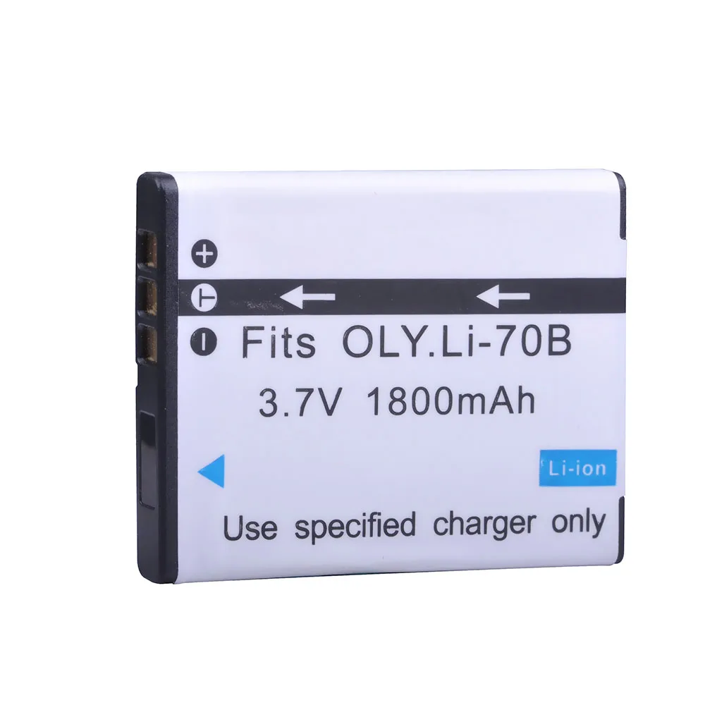 

1PC 3.7V 1800mAh Li-70B Li 70B Camera Battery for Olympus VG-110, VG-120, VG-130, VG-140, VG-160, FE4020 Digital Camera