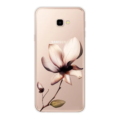 Фиолетовый Чехол для samsung Galaxy J4 Plus J415F прозрачный силиконовый чехол для телефона с рисунком s Чехол для J415 SM-J415F J 4 J4Plus - Цвет: Фиолетовый