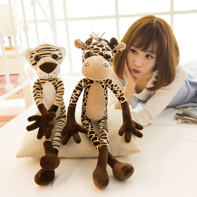 30CM/60CM Forest Animals Lion Tiger Giraffe Leopard Plush Toys Stuffed Dolls Cute Soft Creative Kids Gifts | Игрушки и хобби