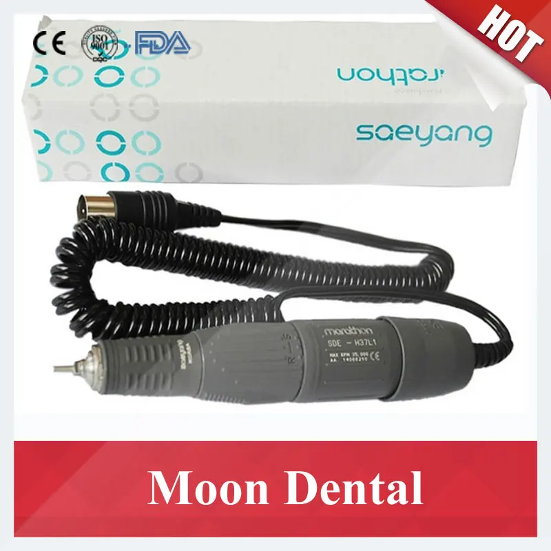 South Korea Saeyang Marathon3 Micromotor Polisher with 35000RPM Handpiece H37L1 for Polishing Dentures/Jade/Glass/Wood |
