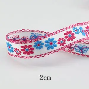 1Pcs-1Yard Motiro, 1 год, цветная вышивка в этническом стиле, цветы, лента, кружево, ручная вышивка для штор, одежда, декоративные кружевные аксессуары - Цвет: 1Pcs-1Yard