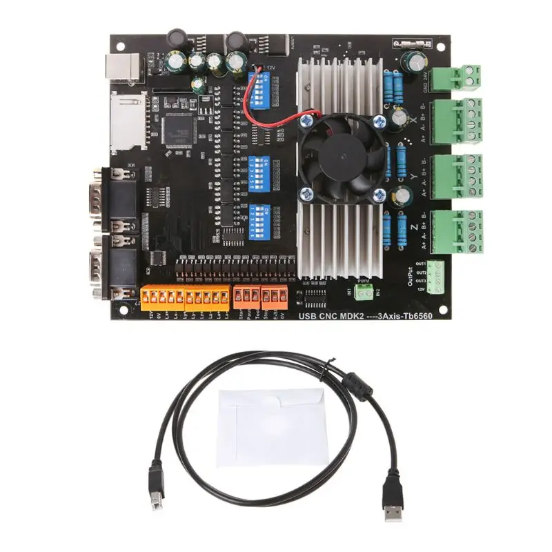 1 комплект USB MDK2 CNC 3 оси tb6560 шаговый двигатель драйвер платы для гравировального Станка драйвер платы 24 В 3.5A