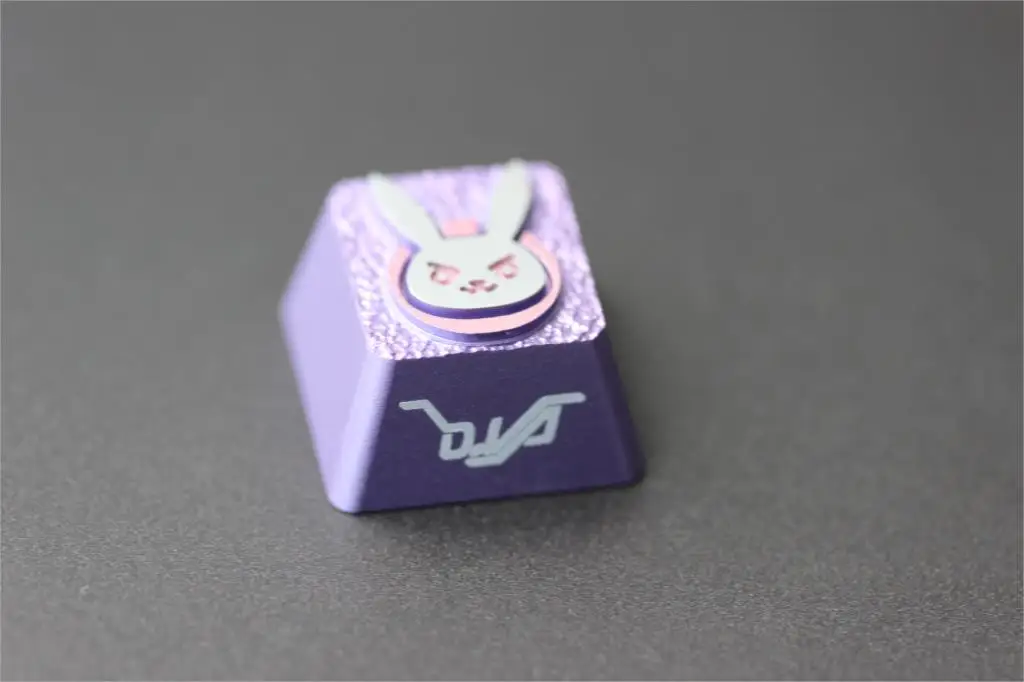 [Hfsecurity] DVA розовый цвет 3D алюминиевый ключ Кепки D. Va ключ Кепки s для механической клавиатуры