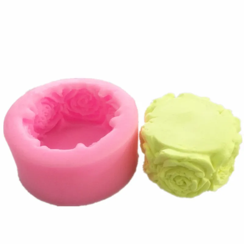 Розы Силиконовые формы Шоколадные конфеты смолы Глиняные изделия Sugarcraft помадка