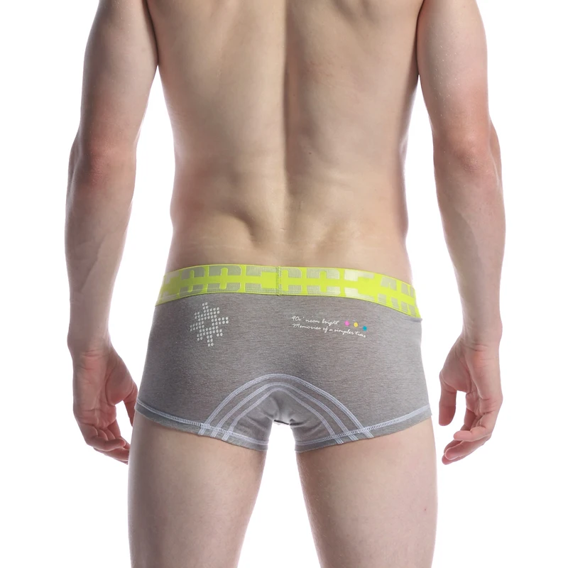 Мужские хлопковые трусы боксеры SEOBEAN дышащее сексуальное нижнее белье для сна со