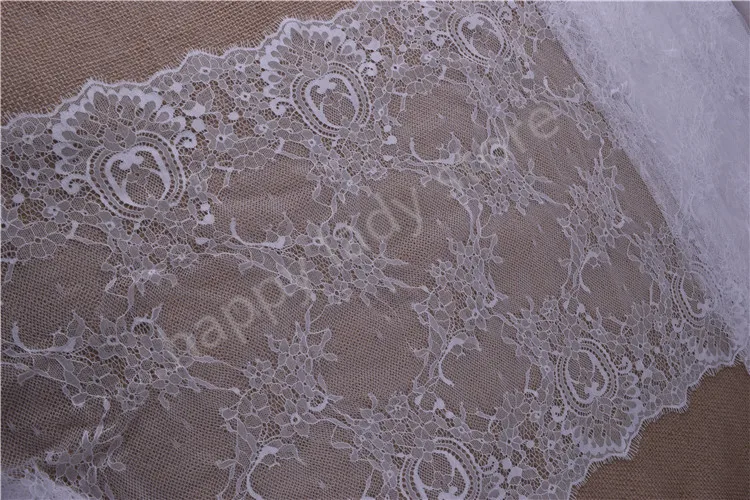 3 ярдов романтическая сетка ресниц Мягкая кружевная ткань свадебное платье для
