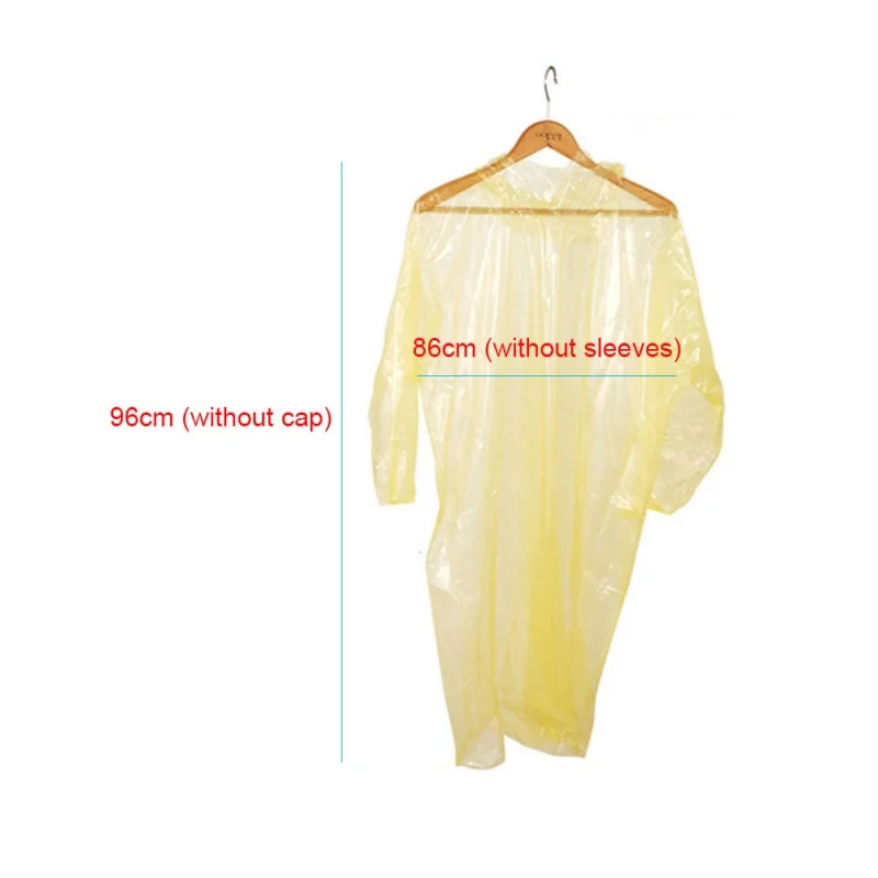 Одноразовый плащ для верховой езды взрослых водонепроницаемый пончо с капюшоном