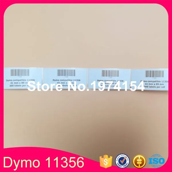 7 совместимые рулоны Dymo 11356 этикетка 41 мм * 89 300 шт совместимы для LabelWriter 400 450 турбо