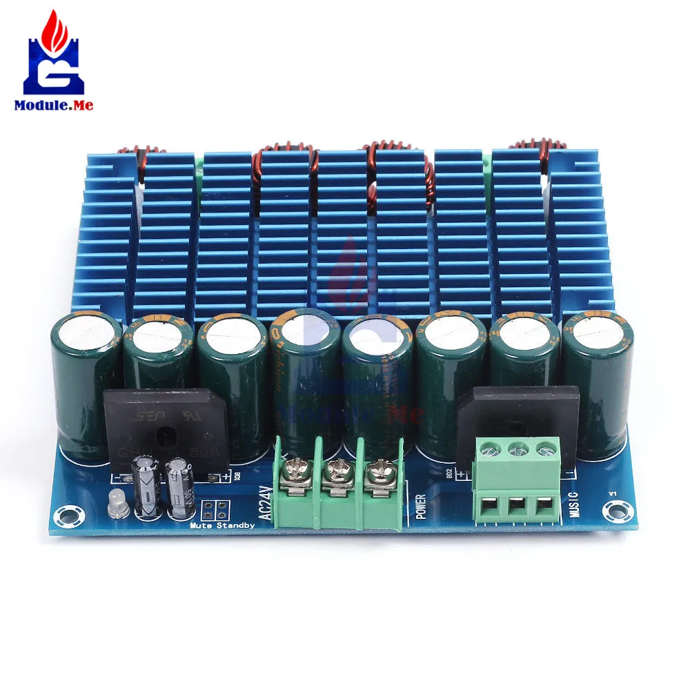 XH-M252 AC 24 в 2x420 Вт стерео tda8954-й двойной чип класса D Цифровой аудио HIFI усилитель плата модуль ультра высокой мощности BTL режим